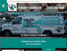 Tablet Screenshot of dunedinplumbing.com